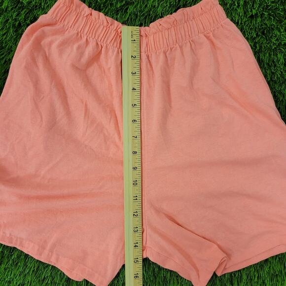 Vintage 80s MOD High-Rise Paperbag Shorts Womens XS/S Peach - Picture 10 of 14
